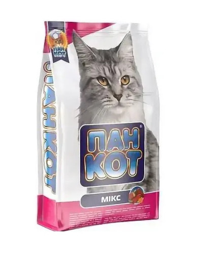 Корм сухий для котів Пан Кіт Мікс 10кг 