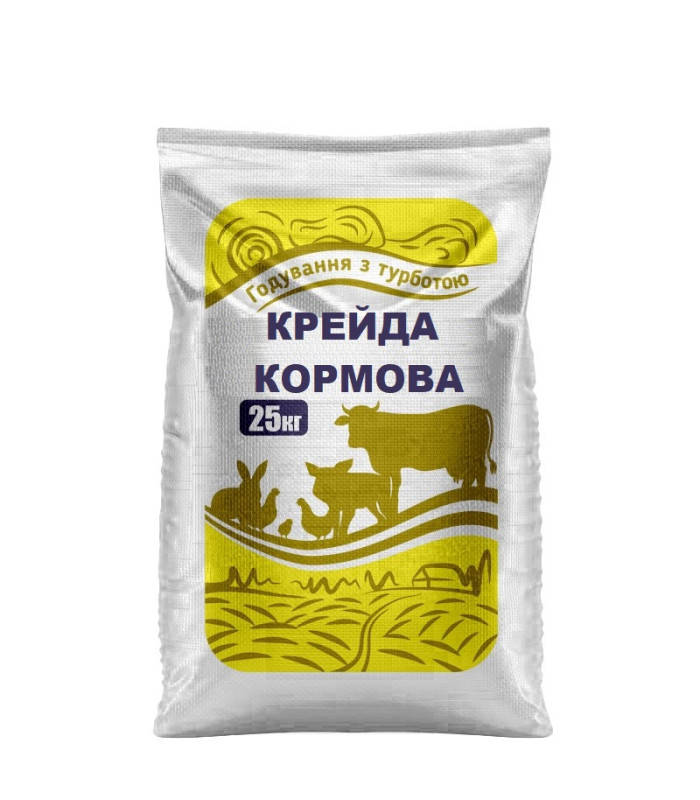 Вапнякове борошно для сільськогосподарських тварин та птиці Ca37% (25кг) 1117565