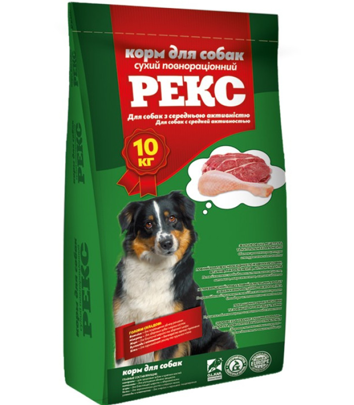 Корм сухий для середньоактивних собак Рекс 10кг 18317